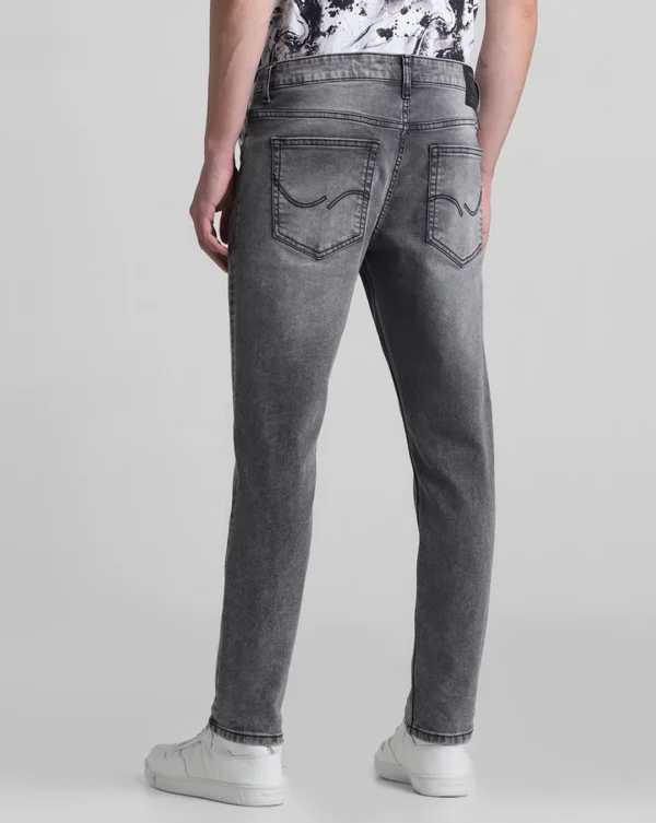 Jack & Jones Grey Mid Rise Brak Slim Fit Jeans - Image 4