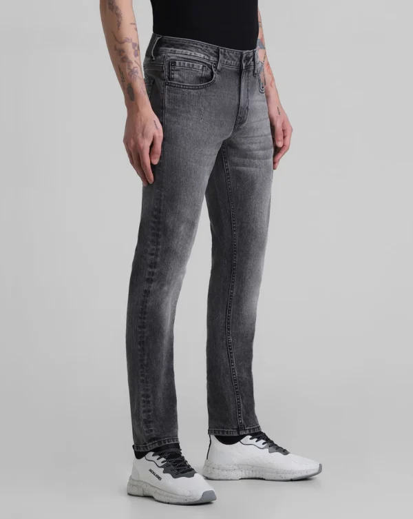 Jack & Jones Black Low Rise Glenn Slim Fit Jeans - Image 2