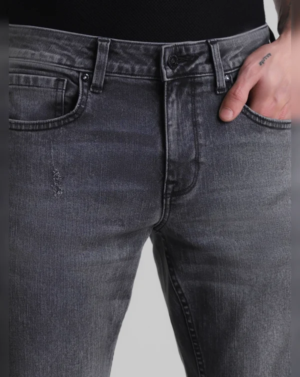 Jack & Jones Black Low Rise Glenn Slim Fit Jeans - Image 4