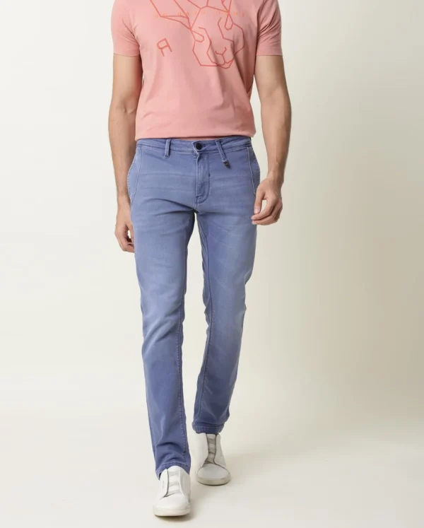 RARE RABBIT SLIM FIT COLOURED DENIMS LOJAS - LIGHT BLUE