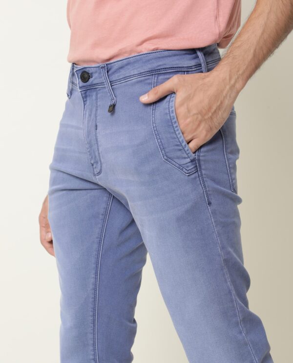 RARE RABBIT SLIM FIT COLOURED DENIMS LOJAS - LIGHT BLUE - Image 4